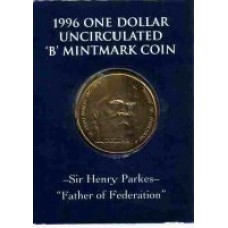 1996 $1 Parkes B Mint Mark