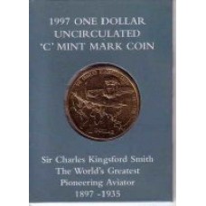 1997 $1 Kingsford Smith C Mint Mark