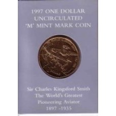 1997 $1 Kingsford Smith M Mint Mark