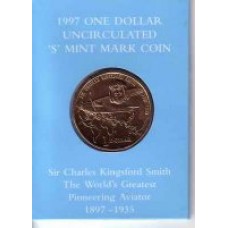 1997 $1 Kingsford Smith S Mint Mark