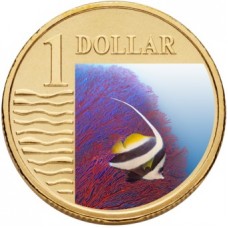 2007 $1 Ocean Series - Longfin Banner Fish 