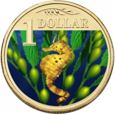 2007 $1 Ocean Series - Big Belly Seahorse