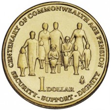2009 $1 Centenary of the Age Pension