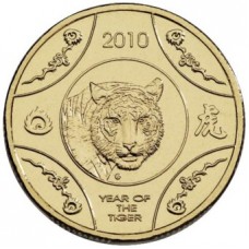 2010 $1 Lunar Tiger 