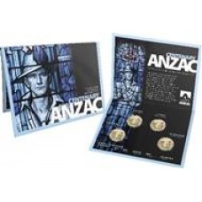 2015 $1 ANZAC 4 Coin Set (C, S,B,M)