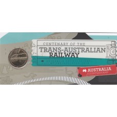 2017 $1 Trans Australia Railway 'Australia' Counter Stamp