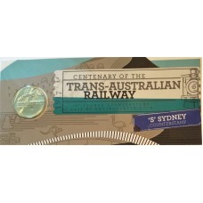 2017 $1 Trans Australia Railway S Counter Stamp