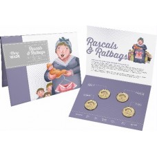 2018 $1 Rascals and Ratbags 4 coin Mint Mark Set