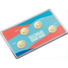 2022 $1 Dinosaurs 4 Coin Mint Mark Set