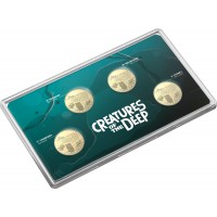 2023 $1 Creatures of the Deep 4 coins set