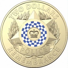 2019 $2 Police Remembrance Unc