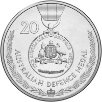 2017 20c Legends of ANZAC - Australian Defence Medal