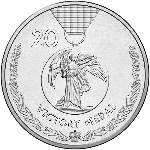 Australia 2017 20 cents Victory Medal UNC 