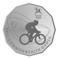 2006 50c Commonwealth Games - Cycling Unc