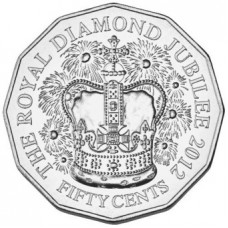 2012 50c Queen's Diamond Jubilee