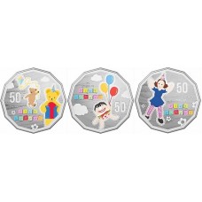 2016 50c Play School 3 coin set