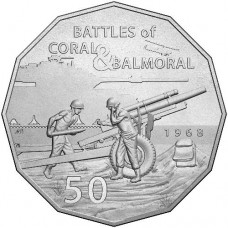 2018 50c Battle of Coral and Balmoral