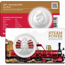 2022 50c Steam Train - Queensland Rail No 6 