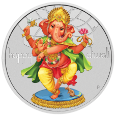 2018 $1 Diwali Silver Coin