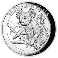 2018 $1 Koala Silver High Relief Proof