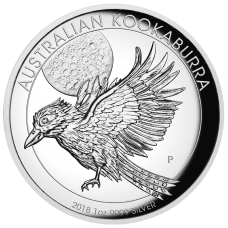 2018 $1 Kookaburra High Relief Silver