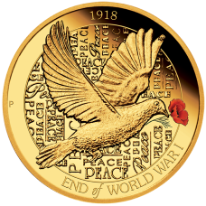 2018 $25 End Of World War 1 Gold Proof