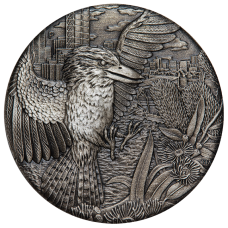 2018 $2 Kookaburra Antique Silver Coin