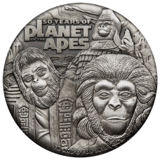 2018 $2 Planet of the Apes Antique Coin