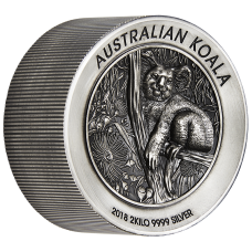 2018 $60 Koala Antique High Relief Silver Coin