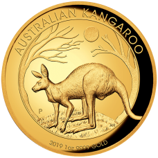 2019 $100 Kangaroo High Relief Gold Proof