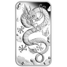 2019 $1 Dragon Rectangle Silver Proof