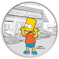 2019 $1 Simpsons - Bart Silver Proof