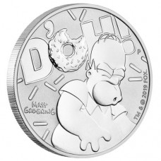 2019 $1 Simpsons - Homer Silver Coin