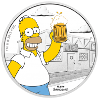 2019 $1 Simpsons - Homer Silver Proof