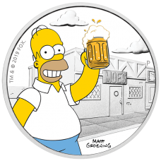 2019 $1 Simpsons - Homer Silver Proof