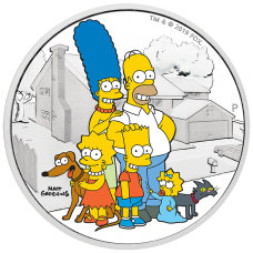 2019 $2 Simpsons - Family Silver Proof