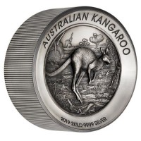 2019 $60 Kangaroo Antique Silver Proof
