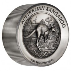 2019 $60 Kangaroo Antique Silver Proof