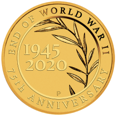 2020 $2 75th Anniversary of the End of WWII Mini Gold Coin