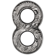 2020 $2 Dragon & Phoenix Figure 8 Coin