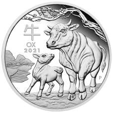 2021 $1 Year of the Ox Silver proof