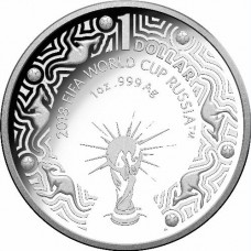 2018 $1 FIFA World Cup Silver Proof