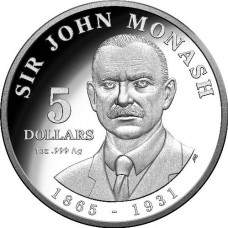 2018 $5 Sir John Monash Silver Proof