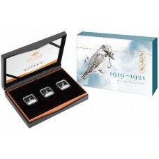 2019 Kookaburra Pattern 3 coin silver proof set