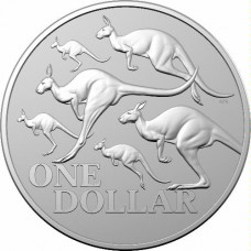 2020 $1 Kangaroo Silver Frosted Unc