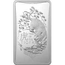 2022 $1 Tiger Silver Ingot