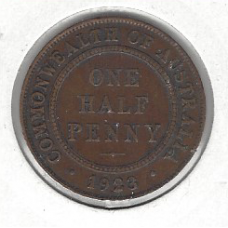 1923 Halfpenny F