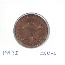 1943I Halfpenny ChUnc