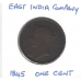 East India Company 1845 1 Cent VF