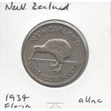 New Zealand 1934 Florin aUnc